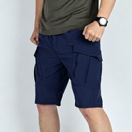 Mens Flex Ripstop Tactical Shorts Blue Uniform IX9 Combat Trousers Waterproof Work Pants