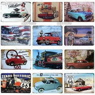 Motel Metal Sign Vintage Plaque Tin Sign Wall Decor For Garage Club Plate Crafts Art Route 66 Poster