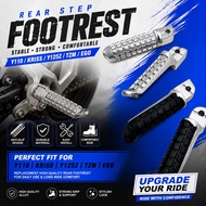 STEP REAR FOOTREST Y110  / KRISS / Y125Z / TZM / EGO Alloy / Aluminium Rubber ACCESSORIES FOOTREST M