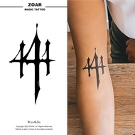 ZOAR-P417 444 Temporary Tattoo Sticker, Waterproof Realistic Arm Tattoo for Men & Women