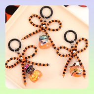 Halloween dark pumpkin skull keychain charm,keychain、keychain charm、matching keychain、charm keychain