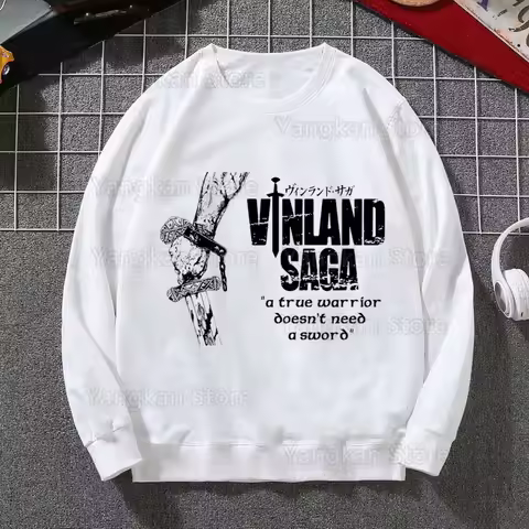 Vinland Saga Wears Manga Autumn Winter Sweatshirt Men Hoodie New Casual Men's Sweashirts O-Neck Hara