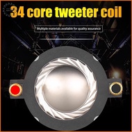[LS] DIY Parts 34.4 Core Tweeter Voice Coil Membrane Flat Wire Circular Wire Titanium Film Treble Sp