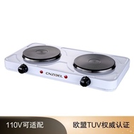 110vExport Double-Headed Electrothermal Furnace Kitchen Appliances Cross-Border Taiwan Small Household Appliances Foreign Trade Appliances Customization European and American