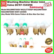 SAMSUNG WASHING MACHINE WATER INLET VALVE WA18M8700GV WA21J7700GP WA21M8700GV WA21M8700SV DC97-15479