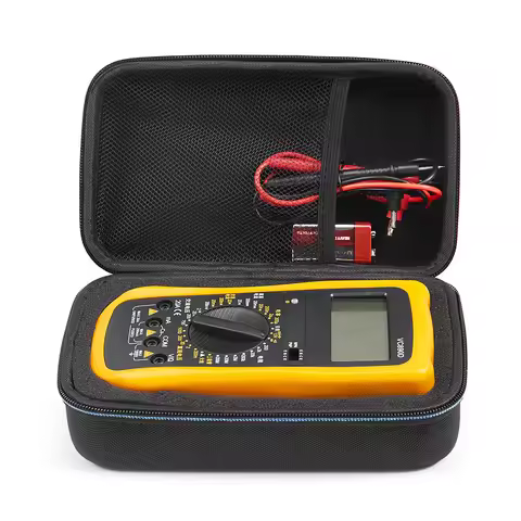 Multimeter Storage Bag Waterproof Shockproof EVA Hard Multimeter Carrying Case for Fluke 101/115/116