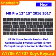 New 2016 2017 Replacement Keyboard Keys Keycaps For Macbook Pro 13" 15" A1706 A1707 Keycap Key Cap U
