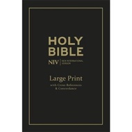 NIV Large Print Single-Column Deluxe Reference Bible : Leather by New International Version (UK edition, paperback)