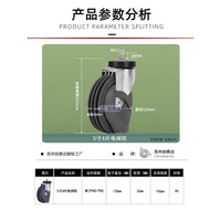 Universal Supermarket Pad 4 Elevator Wheel 17cm Wheel Three-Groove Shopping Cart Flat Caster Wheel T