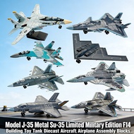 J-35 Su-35 Military Assembly Airplane Model Building Blocks Limited Edition Toy Tank F14 Model