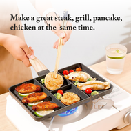 GRILL PAN STEAK PAN 27 cm alat panggang daging marble granit anti lengket - valry