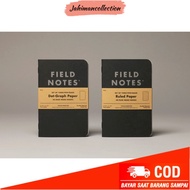 Notebook Field Notes Pitch Black Memo 3 Pack Dot Paper Stationeries