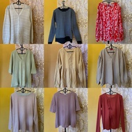 Preloved Blouse / Tshirt Wanita Long Sleeve & Short Sleeve | Knitwear & Cardigan Murah