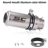 Motorcycle Exhaust Pipe round Tube Modification Spring 250SR Z900 KTM390 R6 R1 R3 Modification Autom
