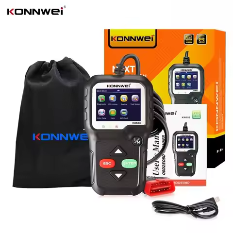 Useful KONNWEI KW680 Car OBD2 Fault Scanner Auto Diagnostic Tools Language Car Scanner Tool Diagnost