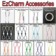 🇸🇬 Ez-link Charm RFID Tag Replacement Accessories Elastic String Spring Strap Key Ring