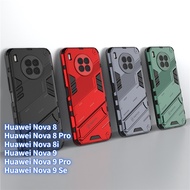 Punk Armor Case For Huawei Nova 9 Pro Nova 9se Nova 9 Nova 8 Pro Nova 8 Nova 8i , 2 In 1 Kickstand Shockproof Armor Corners Anti-fall Phone Case luxury silicone Magnetic Cover