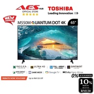 CAN SETUP Toshiba 65 Inch 4K UHD Direct LED Quantum Dot Android Google TV Smart TV Television 65" 65M550MP 65M550LP