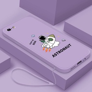 Casing for iphone 5 IPhone 5s phone case Cute Astronaut Soft Liquid Silicone Cover Shockproof Cartoon astronaut new design elegant send free lanyard