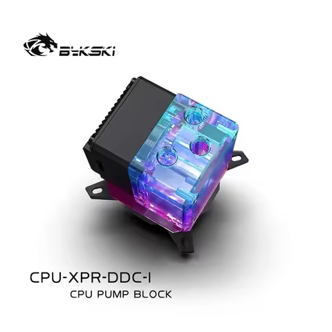 BYKSKI CPU Block Pump Reservoir Combo Integrated AIO Water Cooler / Radiator for INTEL 1151 X99 X299