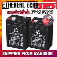 Ethereal Echo （ซื้อ1แถม1）แบตเตอรี่6v แบตรถเด็กไฟฟ้า แบตเตอรี่รถเด็ก แบตรถไฟฟ้าเด็ก6v แบตเตอรี่ 4.5AH/20HR (ฺbatt) แบตเตอรี่แห้ง อะไหล่รถไฟฟ้าเด็ก แบตเตอรี่รถเด็กเล่น แบตเตอรี่รถไฟฟ้าเด็ก แบตเตอรี่รถบังคับเด็ก6V แบต6โวลต์ แบตรถมอเตอร์เด็ก