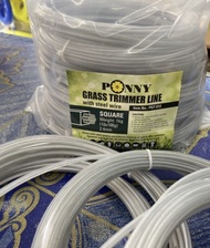 Ponny Grass Trimmer Line with steel wire (100g) / Tali Potong Rumput / Mesin RumputTali