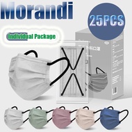 30PCS Morandi Surgical Adult  Mask Fashion color Mask, DisposableMask