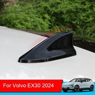 Car Roof Shark Fin Decorative Aerial Antenna Cover Sticker Base Roof Style For Volvo EX30 2024 2025 