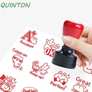 QUINTON Teacher Reviews Stamp, Time Saving Positive Review Encouraging Reviews Stamp, Portable Self 