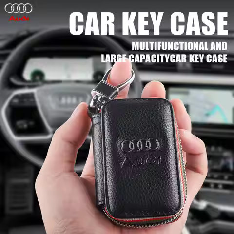 1pc PU Leather Key-Wallet Car Key-Bag Key-Case Fashion Key-Holders Auto Styling For Audi A3 A4 B8 8P