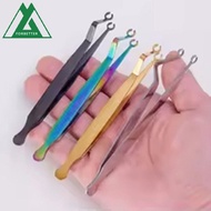 FORBETTER Body Piercing Tool, Stainless Steel Septum Piercing Tool Dermal Forceps, Sterilized Nose S