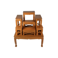 Global House PST โต๊ะบูชา หมู่ 7 หน้า 7 นิ้ว แบบเรียบ สีสักทอง รับประกันของเเท้!