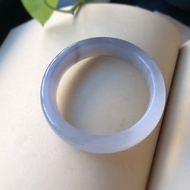 天然和田玉紫羅蘭手鐲 圈口58.5mm 超級冰紫料