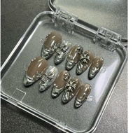 [2H-071]Nailbox Y2K Design Brown Tone