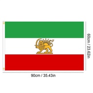 Persian Flag Polyester Former Iranian Flags Country Pride Flag Banner For Iran Patriotic Party Natio