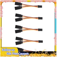 【D&F】5 Pcs JR/Futaba Style Servo 1 To 2 Y Harness Leads Splitter Cable Male To Female Extension Lead