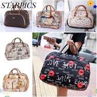 STARPICS Luggage Handbag, Printed Breathable Travel Zip Bag, waterproof PU Zip Handbag
