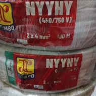 KABEL NYYHY 2X4MM 2X4 MM JEMBO METERAN ECERAN POTONGAN SERABUT