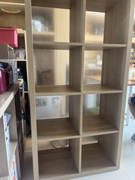 Ikea 淺木色8格儲物櫃