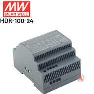 Mean Well HDR-100-12 12V 85.2W 7.1A / HDR-100-24 24V 92W 3.83A Din Rail Type  Meanwell  Power supply
