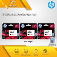 HP 680 Black X 3 PCS (Triple Pack) Ink Advantage Cartridge (F6V27AA) For HP Deskjet 2135 3635 4535 3