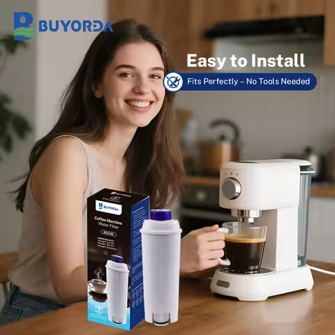Coffee Machine Filter for Delonghi DLSC002 with Activated Carbon Softener Water Filter Compatible wi