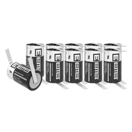 10X EEMB 1/2 AA 3.6 V Lithium Battery with Tabs ER14250 1200 mAh High Capacity Li-SOCl2 3.6Volt Lith