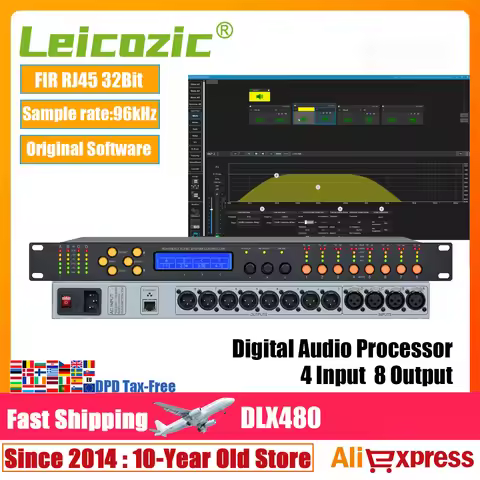 Leicozic Audio Processor Digital Loudspeaker Management 96KHz 32Bit FIR ASC-48 Stage Processor Audio