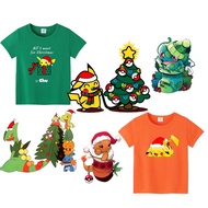 New Pokemon Hot Sticker Christmas Anime T-shirt Ironing Patch DIY Hat Bag Sticker Christmas Gift