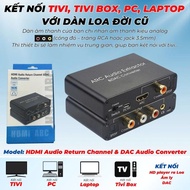 Bộ chuyển đổi âm thanh đa năng từ Optical Coaxial HDMI ARC sang Optical Coaxial Audio R/L 3.5mm. Kết