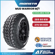 Monsta Mud Warrior MT 18" Tyre 285 60 R18 20" 275 55 R20 4X4 4WD Tyre (1 Tire)