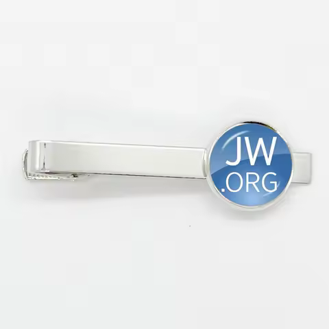 2023 New Steampunk Jehovah's Witnesses Tie Clip JW.ORG High Quality Clip Round Hand Craft Jewelry Gl