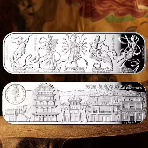 2025 Samoa DunHuang Flying Apsaras Silver Coin 1oz 2 Dollars