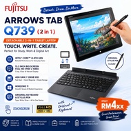 FULL HD IPS FUJITSU Q739 2 IN 1 TOUCHSCREEN INTEL CORE I3-8th 4GB RAM 128GB SSD LAPTOP TABLE TAB